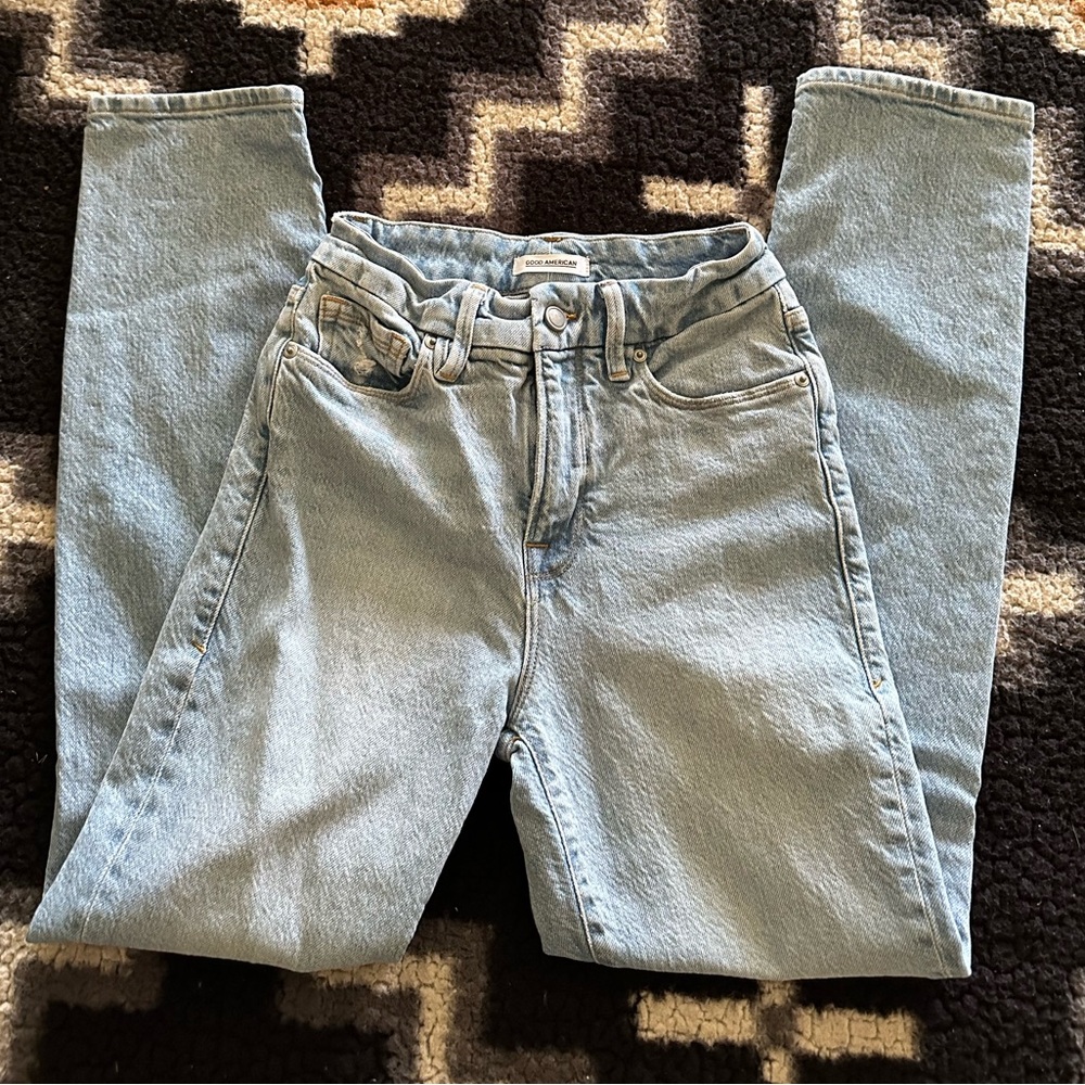 Good American Straight Leg Jeans